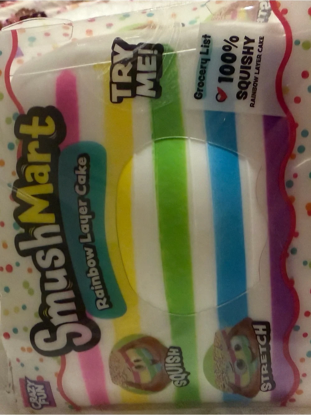 Rainbow Layer Cake Squishy Toy - Multicolor